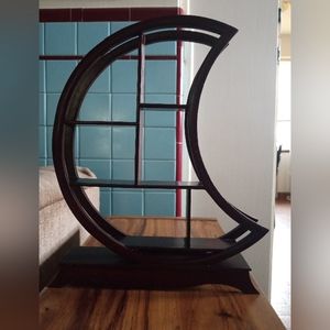Moon decorative display, accent stand